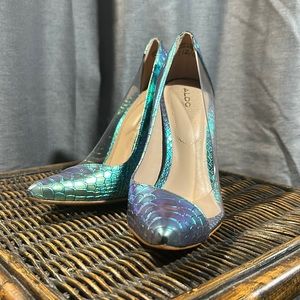 Mermaid Turquoise Aldo Heels